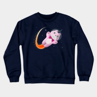 Captain Space Kitty Crewneck Sweatshirt